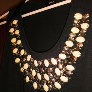Jewel Embellished Sleeveless Top